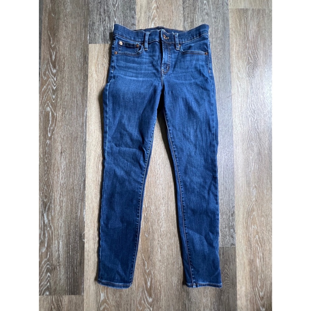 J.Crew Skinny Jeans Women 26 Dark Blue Excellent High Rise Stretch Denim